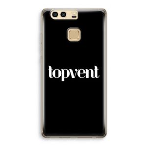 Topvent Zwart: Huawei P9 Transparant Hoesje