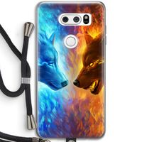 Fire & Ice: LG V30 Transparant Hoesje met koord