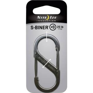 NITE Ize NI-SB3-03-11 Karabijn S-Biner Gr. 3 67 mm x 29 mm 1 stuk(s)