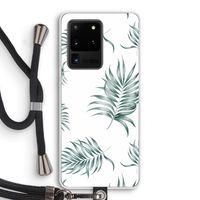 Simple leaves: Samsung Galaxy S20 Ultra Transparant Hoesje met koord