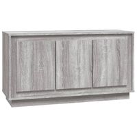 vidaXL Dressoir 102x35x55 cm bewerkt hout grijs sonoma eikenkleurig - thumbnail