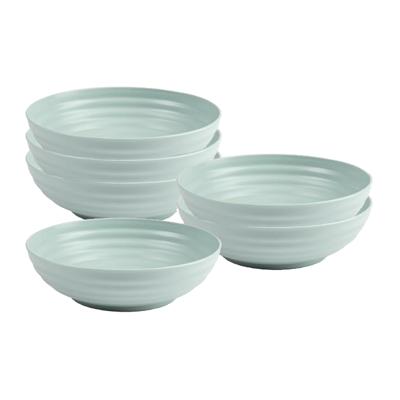 Plasticforte Soepkommen - 6x - D19 x H5.5 cm - groen - kunststof - onbreekbaar - servies