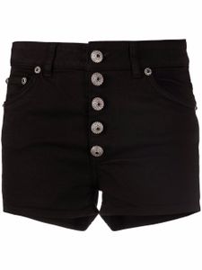 DONDUP short à taille haute boutonnée - Noir