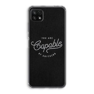 Capable: Samsung Galaxy A22 5G Transparant Hoesje