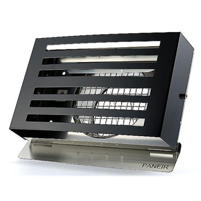 PREMIUM LINE design gevelkap -BETA- Ø150mm - grofmazig gaas - ZWART RAL7021