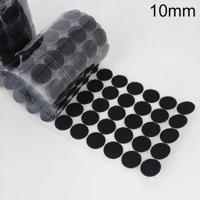 1000 stuks 10mm ronde Nylon zelfklevend Velcro (zwart) 1000 stuks 10mm ronde Nylon zelfklevend Velcro (zwart)