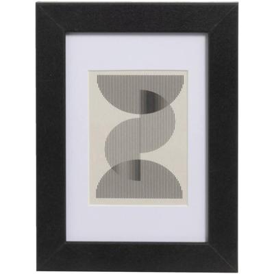 Leen Bakker - Fotolijst Haarlem - 10x15 Cm - MDF/Glas - Zwart