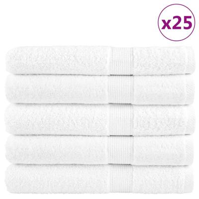 VidaXL Saunadoeken solund 25 st 600 g/m² 80x200cm wit