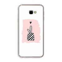 Zwart-wit cactus: Samsung Galaxy J4 Plus Transparant Hoesje Zwart-wit cactus: Samsung Galaxy J4 Plus Transparant Hoesje