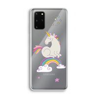 Regenboog eenhoorn: Samsung Galaxy S20 Plus Transparant Hoesje
