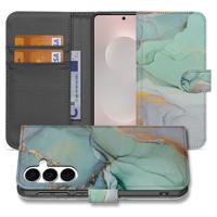 Samsung Galaxy S25 FE Hoesje Watercolor Mix PU-Leer Met 3 Pasjes Sluitlipje