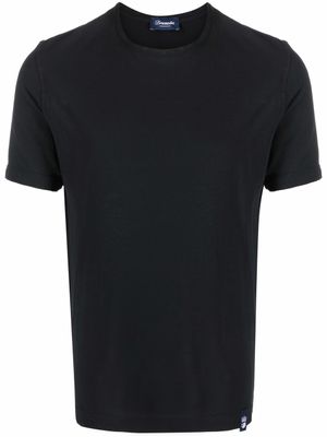 Drumohr t-shirt à patch logo - Noir