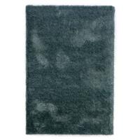 Tapeso Hoogpolig vloerkleed velvet - Posh blauw - 80x150 cm