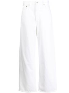 AGOLDE pantalon en coton biologique à coupe ample - Blanc