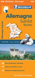 Wegenkaart - landkaart 546 Bayern - Beieren | Michelin