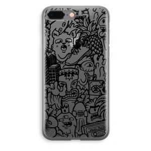 Vexx Black Mixtape: iPhone 8 Plus Transparant Hoesje