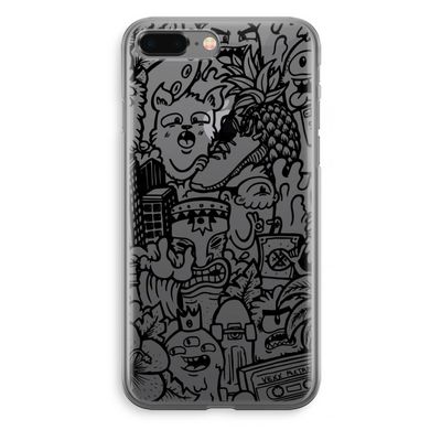 Vexx Black Mixtape: iPhone 8 Plus Transparant Hoesje