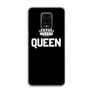 Queen zwart: Xiaomi Redmi Note 9 Pro Transparant Hoesje