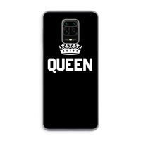 Queen zwart: Xiaomi Redmi Note 9 Pro Transparant Hoesje