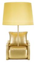TAFELLAMP MIDCENTURY GEEL CM Ø 26X46