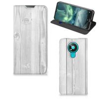 Nokia 3.4 Book | Wallet Case | White Wood