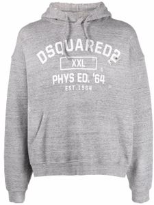 DSQUARED2 hoodie à effet usé - Gris