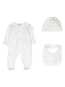 Emporio Armani Kids trousseau de naissance à logo imprimé - Blanc