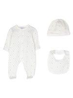 Emporio Armani Kids trousseau de naissance à logo imprimé - Blanc