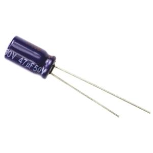 Panasonic ECA-1HM470 Elektrolytische condensator Radiaal bedraad 2.5 mm 47 µF 50 V 20 % (Ø) 6.3 mm 1 stuk(s)