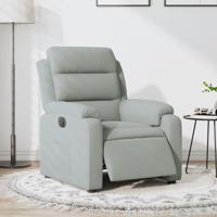 Fauteuil elektrisch verstelbaar stof lichtgrijs