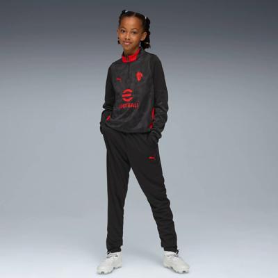 AC Milan 1/4 Zip Trainingspak Junior 2025/2026 - Maat 128 - Kleur: Zwart | Soccerfanshop