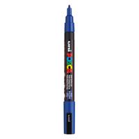 Uni Posca pc3m acrylmarker donkerblauw - ronde punt tot 1,3 mm
