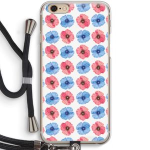 Klaproosjes: iPhone 6 / 6S Transparant Hoesje met koord