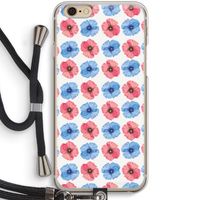Klaproosjes: iPhone 6 / 6S Transparant Hoesje met koord