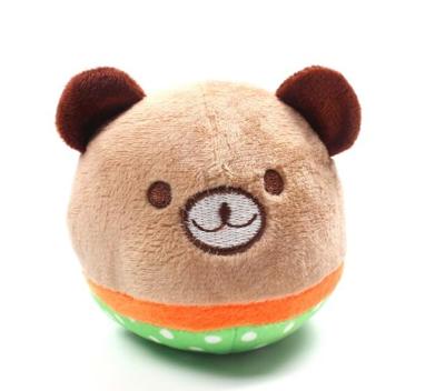 Schattig knuffel Bite resistente dierlijke ontwerpen kauwen squeaker hond speelgoed (Bear)