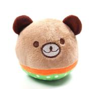Schattig knuffel Bite resistente dierlijke ontwerpen kauwen squeaker hond speelgoed (Bear)