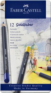 Kleurpotloden Faber-Castell Goldfaber blik ÃƒÆ’ 12 stuks assorti