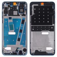 Front behuizing LCD frame bezel plaat met kant toetsen voor Huawei P30 Lite (blauw)