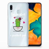 Samsung Galaxy A30 Telefoonhoesje met Naam Cactus Glad