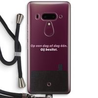 gij beslist: HTC U12+ Transparant Hoesje met koord