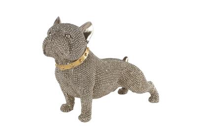 Sculptuur Cairn Terrier glinster goud polystone
