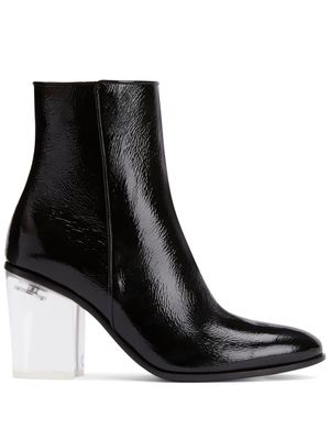 Giuseppe Zanotti bottines Enriette Plexy 80 mm - Noir