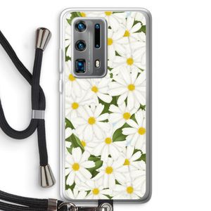 Summer Daisies: Huawei P40 Pro Plus Transparant Hoesje met koord