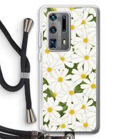 Summer Daisies: Huawei P40 Pro Plus Transparant Hoesje met koord