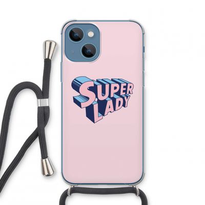 Superlady: iPhone 13 mini Transparant Hoesje met koord