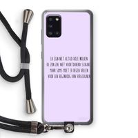 Regenboog: Samsung Galaxy A31 Transparant Hoesje met koord