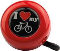 REICH fietsbel "i love my bike" bell "i love my bike" red