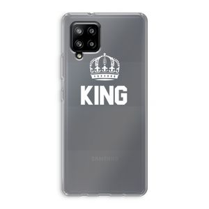 King zwart: Samsung Galaxy A42 5G Transparant Hoesje