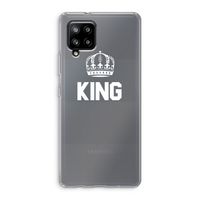 King zwart: Samsung Galaxy A42 5G Transparant Hoesje