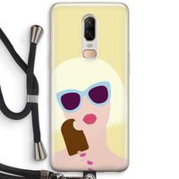 Ice cream: OnePlus 6 Transparant Hoesje met koord